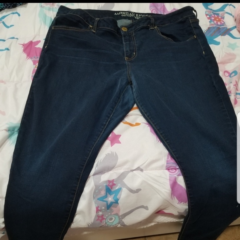 Dark blue jeggings